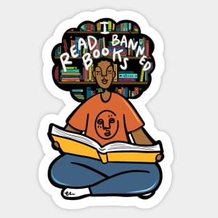 I Read Banned Books Sticker